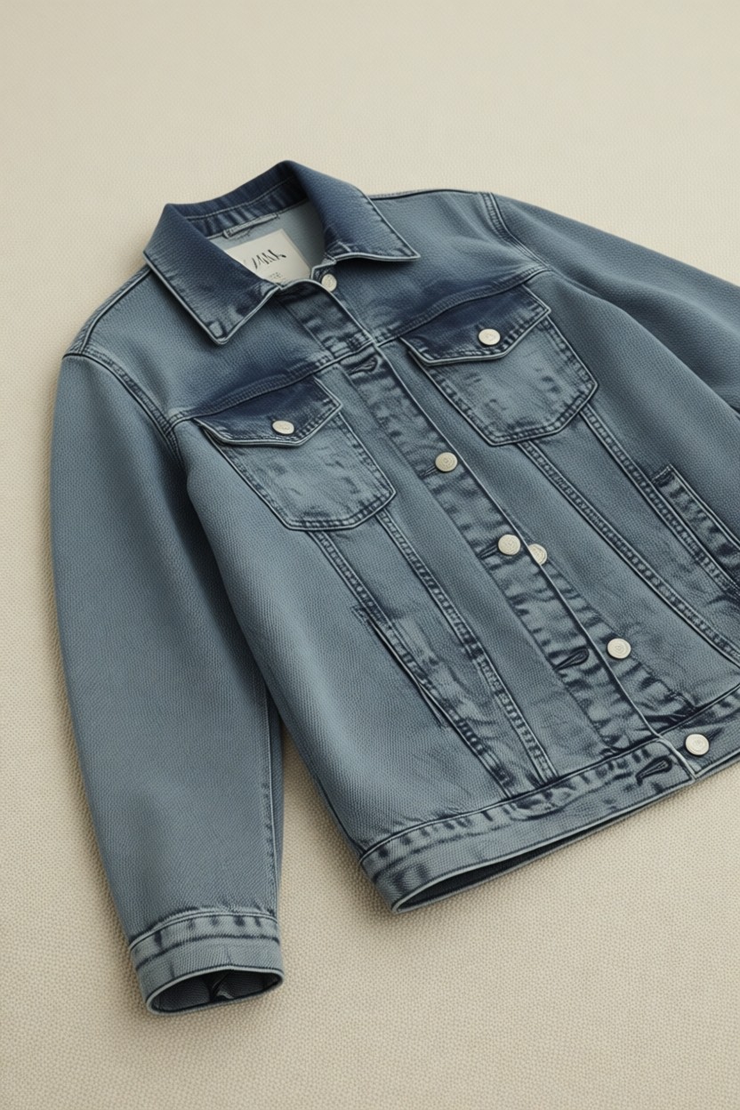 Select Moda Kadın Mavi Oversize Denim Ceket %100 Pamuklu Rahat ve Şık Tasarım görsel 6
