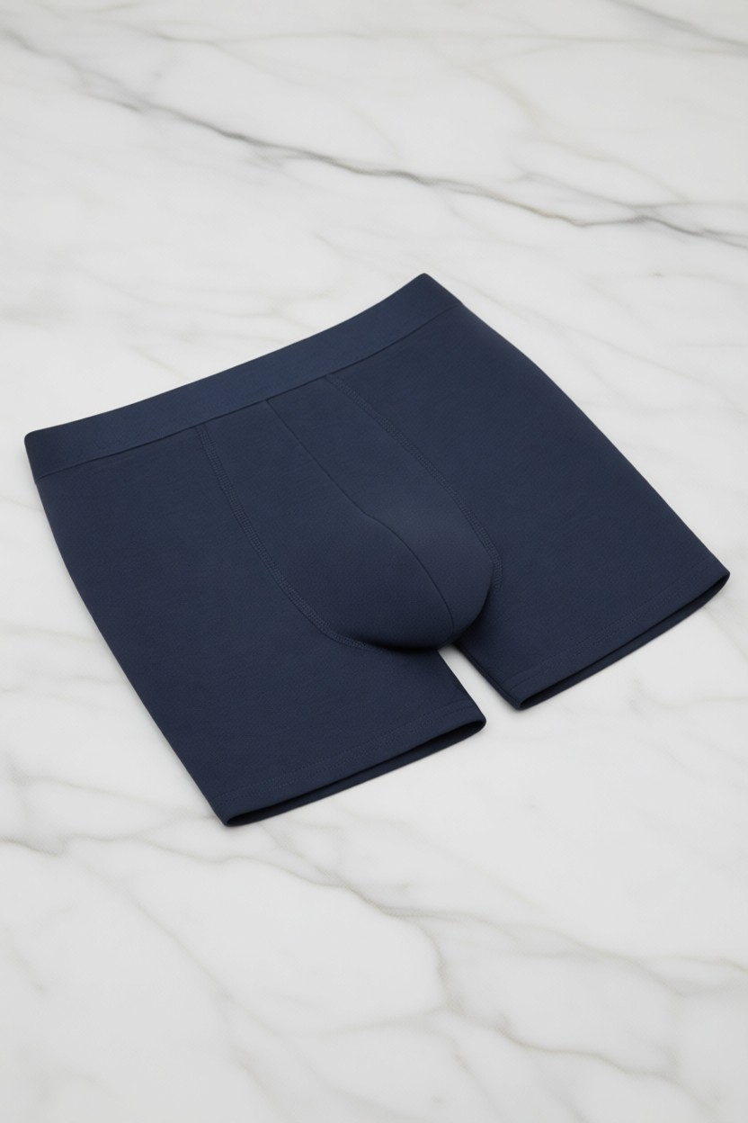 Penti Erkek Pamukl Basic Mavi 3'lü Boxer Külot görsel 6