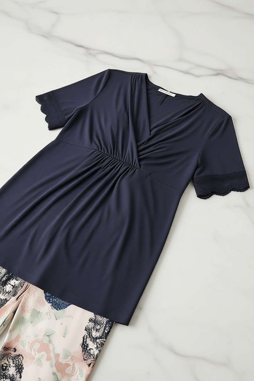 Catherine's Kadın Lohusa Pijama Takım 887 Rahat Kullanım ve Emzirme Özellikli görsel 4