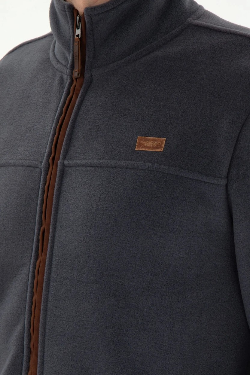 U.S. Polo Assn. Erkek Siyah Polar Örme Hırka 50290594-VR046 görsel 8