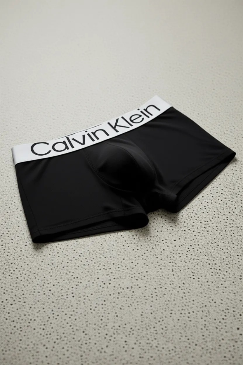 Calvin Klein Erkek Düşük Bel Siyah Boxer 3'lü Paket Metalik Logolu Tasarım görsel 8