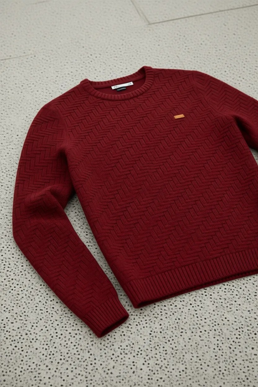 U.S. Polo Assn. Erkek Slim Fit Bisiklet Yaka Taş Kazak 50297050-VR049