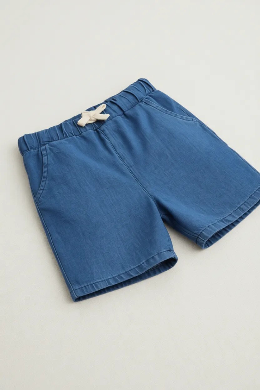 DeFacto Beli Lastikli Jean Şort Erkek Bebek E6837A525SM görsel 8