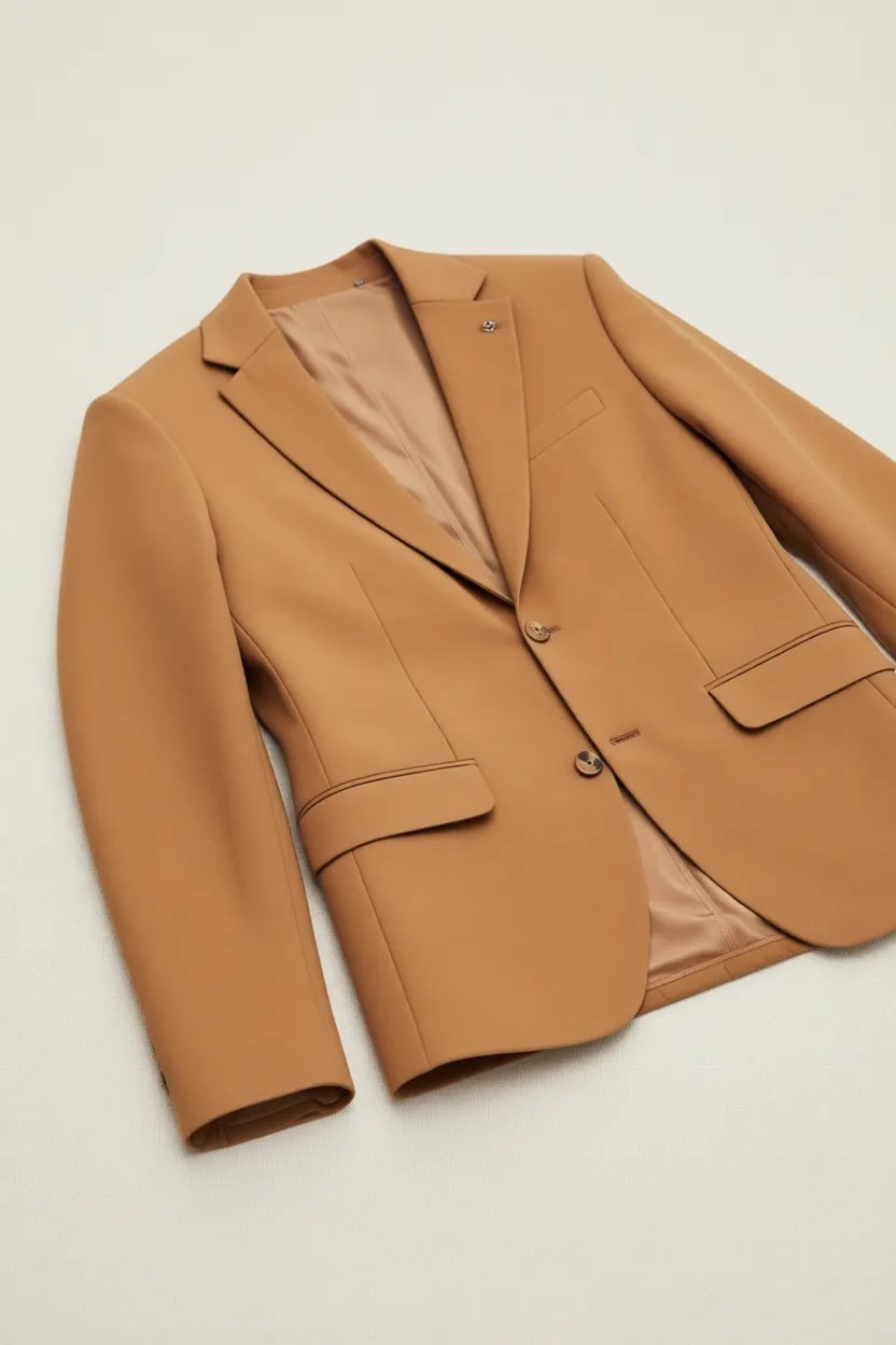 Frappoli 3115 Erkek Gri Esnek Likralı Pamuk Karışımlı Slim Fit Ilkbahar-Yaz Spor Blazer Ceket