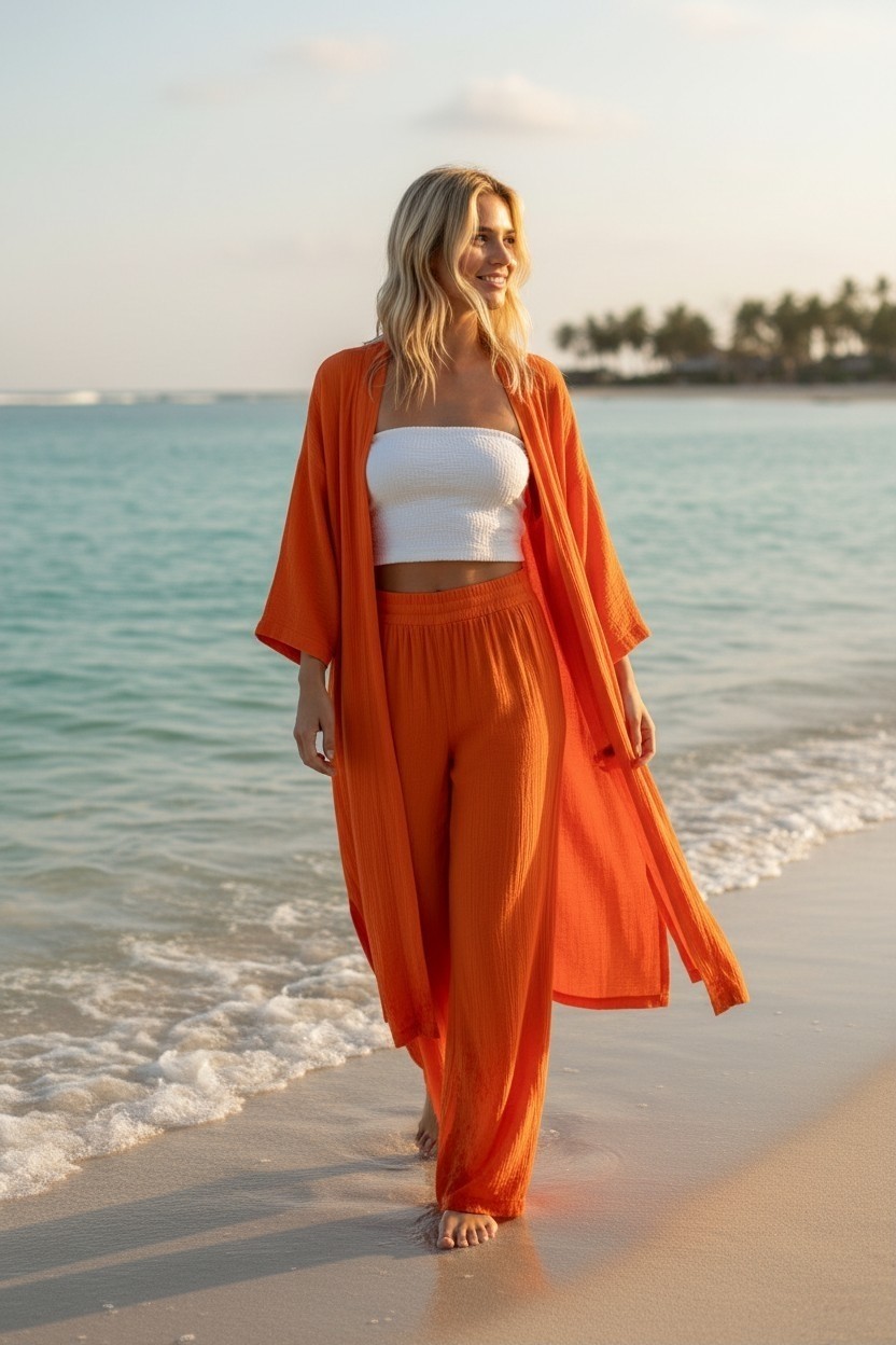 Sile Atelier Sileatelier Kimono + Pantolon Takım görsel 7