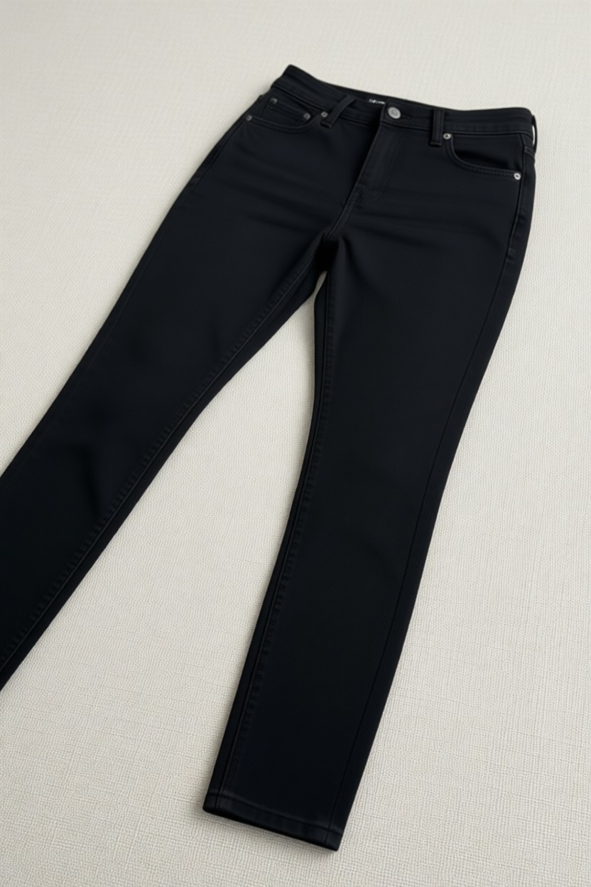 Belirtilmemiş jns siyah skinny dar paça wrld likralı kot pantolon görsel 4