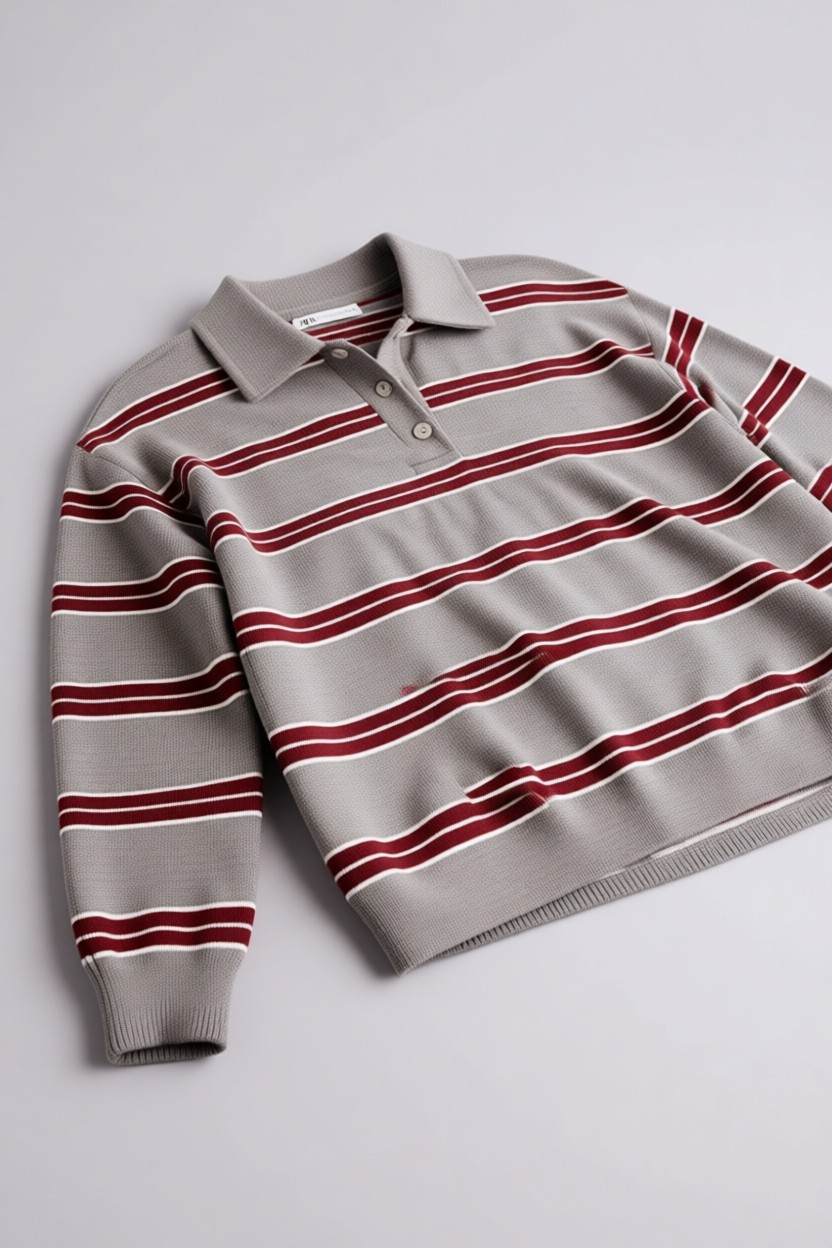 DeFacto Loose Fit Çizgili Sweatshirt G9469AX26SP görsel 8