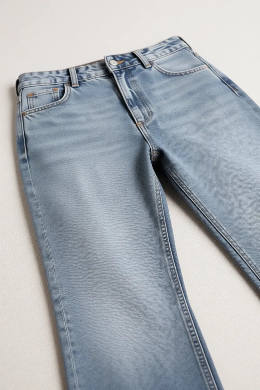 DeFacto %100 Pamuk 90's Wide Leg Yüksek Bel Jean Pantolon G8835AX26SP görsel 7