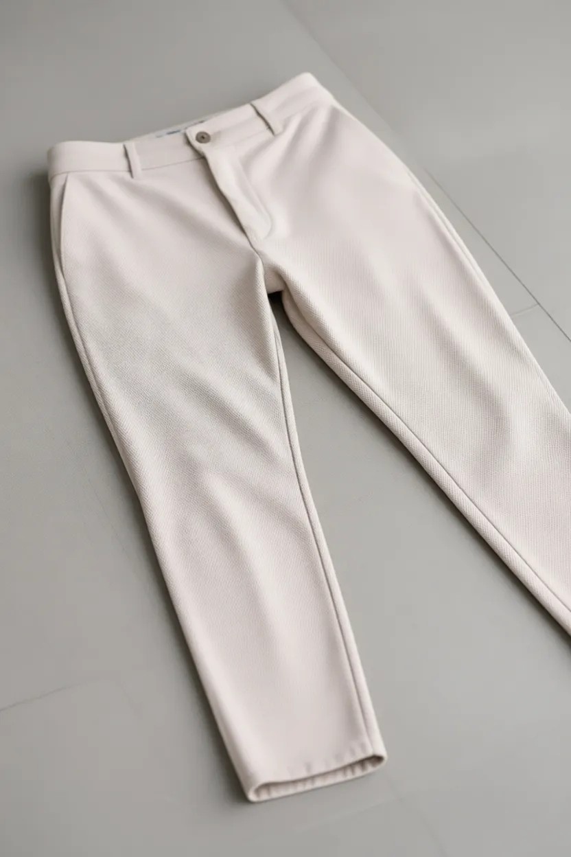 Ser Joven Erkek Siyah Slim Fit Likralı Armür Desenli Casual Pantolon