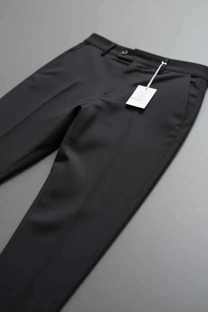 Modamesto Erkek Bej Slim Fit Likralı Yan Cep Bilek Boy Düz Kumaş Pantolon görsel 7