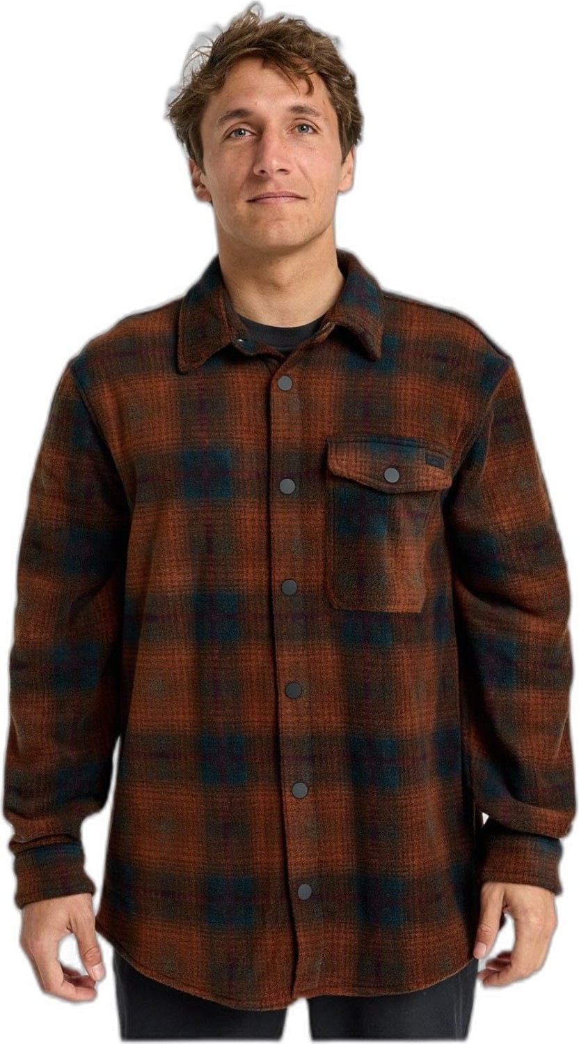 Die Grup Bıllabong EBYFT00145 Furnace Flannel Erkek Polar Gömlek Kahverengi