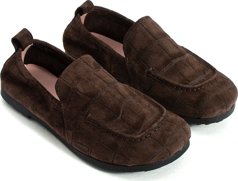 Duxal Shoes Harrison Lüks Hakiki Süet Deri Desenli Esnek Taban Günlük Rahat Ayakkabı Loafer görsel 6