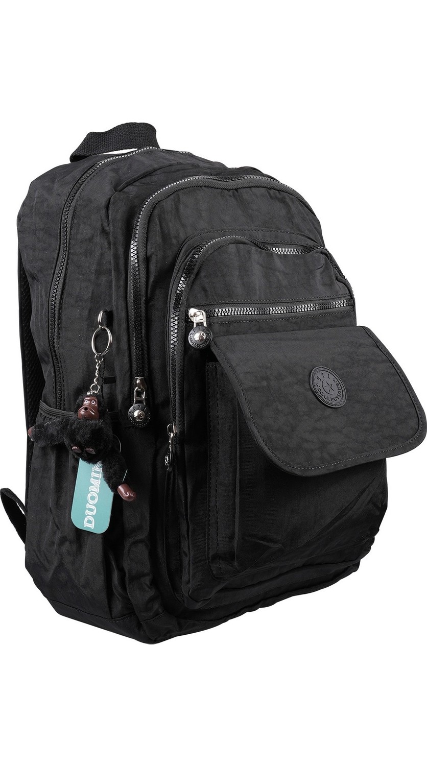 Duomino Fcstore Krinkıl Kumaş Suya Dayanıklı Büyük Boy Bej Klinkır Sırt Çantası/laptop Seyahat Okul görsel 3