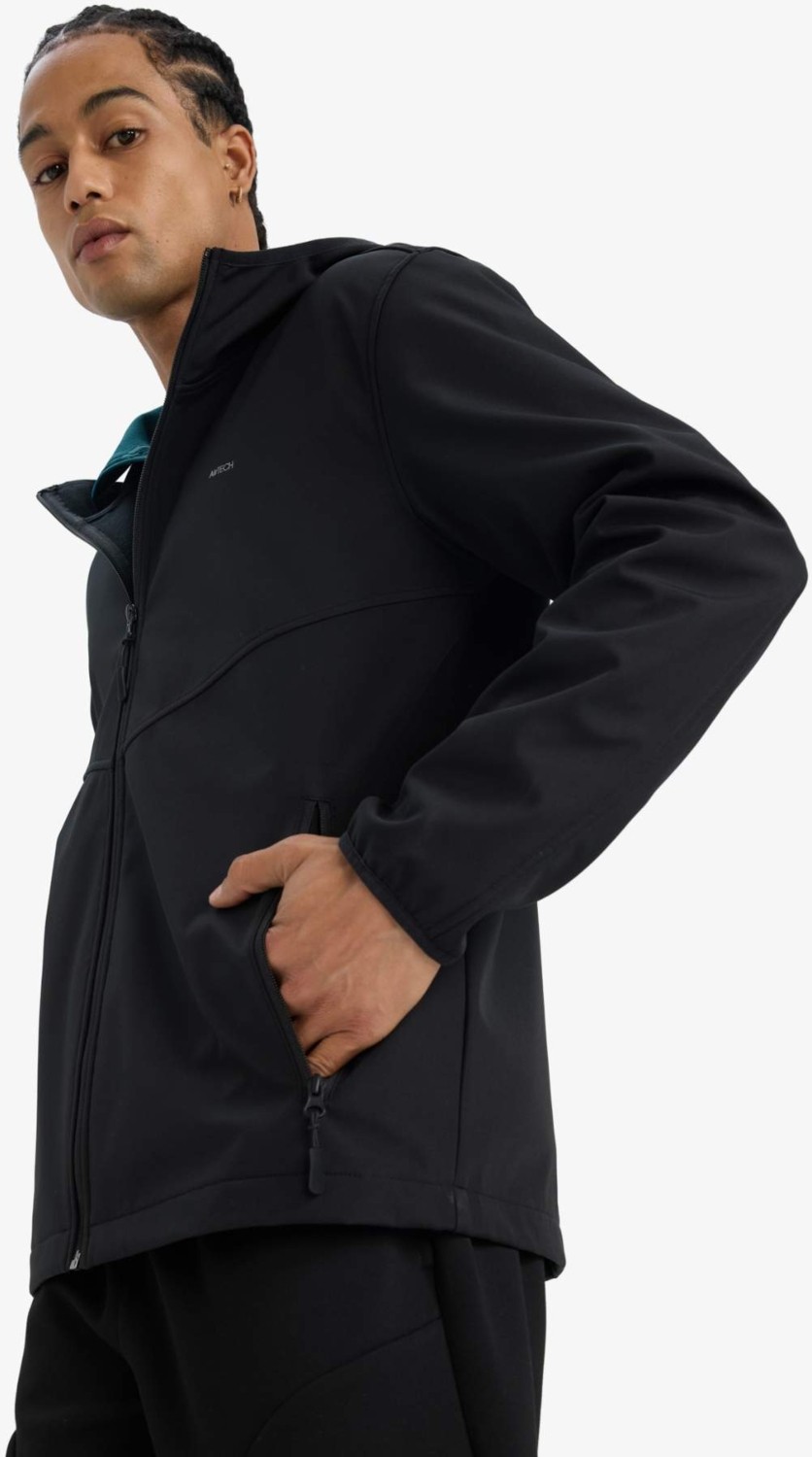 DeFacto Sıcak Tutan Rüzgar Geçirmez Su İtici Softshell Yağmurluk A2122AX25AU görsel 4