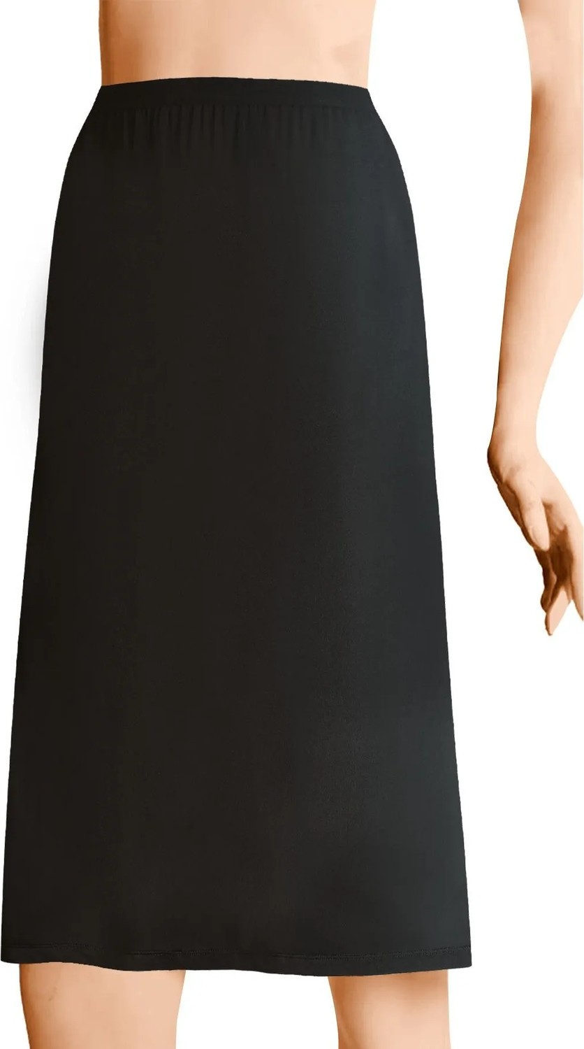 Öts Kadın Polyester Jüpon Uzun Astar İnce Bel Lastikli Özel Tasarım (4675) görsel 7
