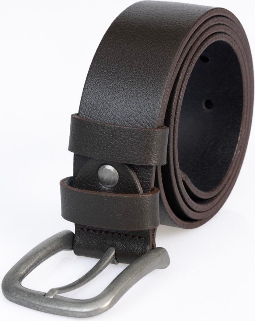 Tudors Erkek %100 Hakiki Deri 4 cm Spor Kahverengi Kemer