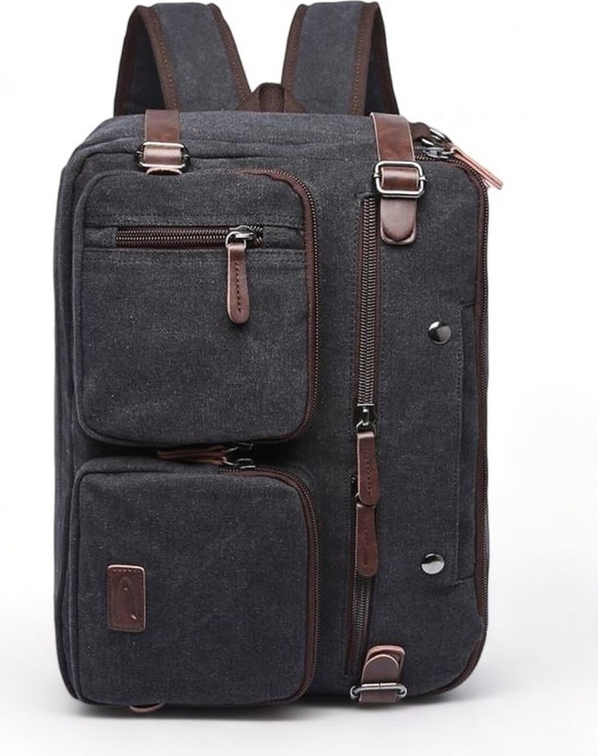 C-Active Cactive Kanvas Erkek Laptop & Evrak Çantası görsel 2