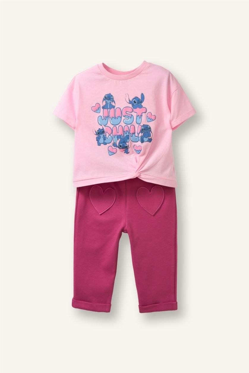 DeFacto Disney Lilo & Stitch 2'li Takım Kız Bebek H0640A526SP