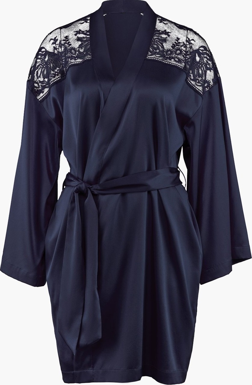 Aubade Midnight Whisper Kimono Zarif Seide ve Dantel Detaylı görsel 4