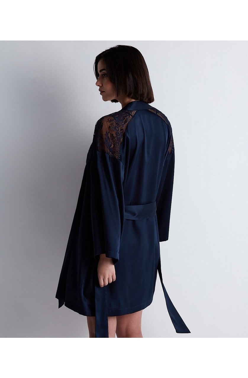 Aubade Midnight Whisper Kimono Zarif Seide ve Dantel Detaylı görsel 5