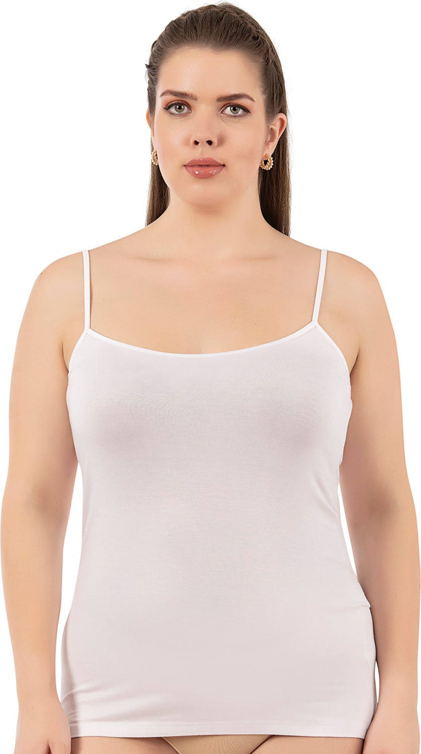 Özkan Underwear Özkan 25923 6'lı Paket Kadın Viskon Ip Askılı Biyeli Yumuşak Karışık Renk Ince Askılı Büyük Geniş Beden Atlet