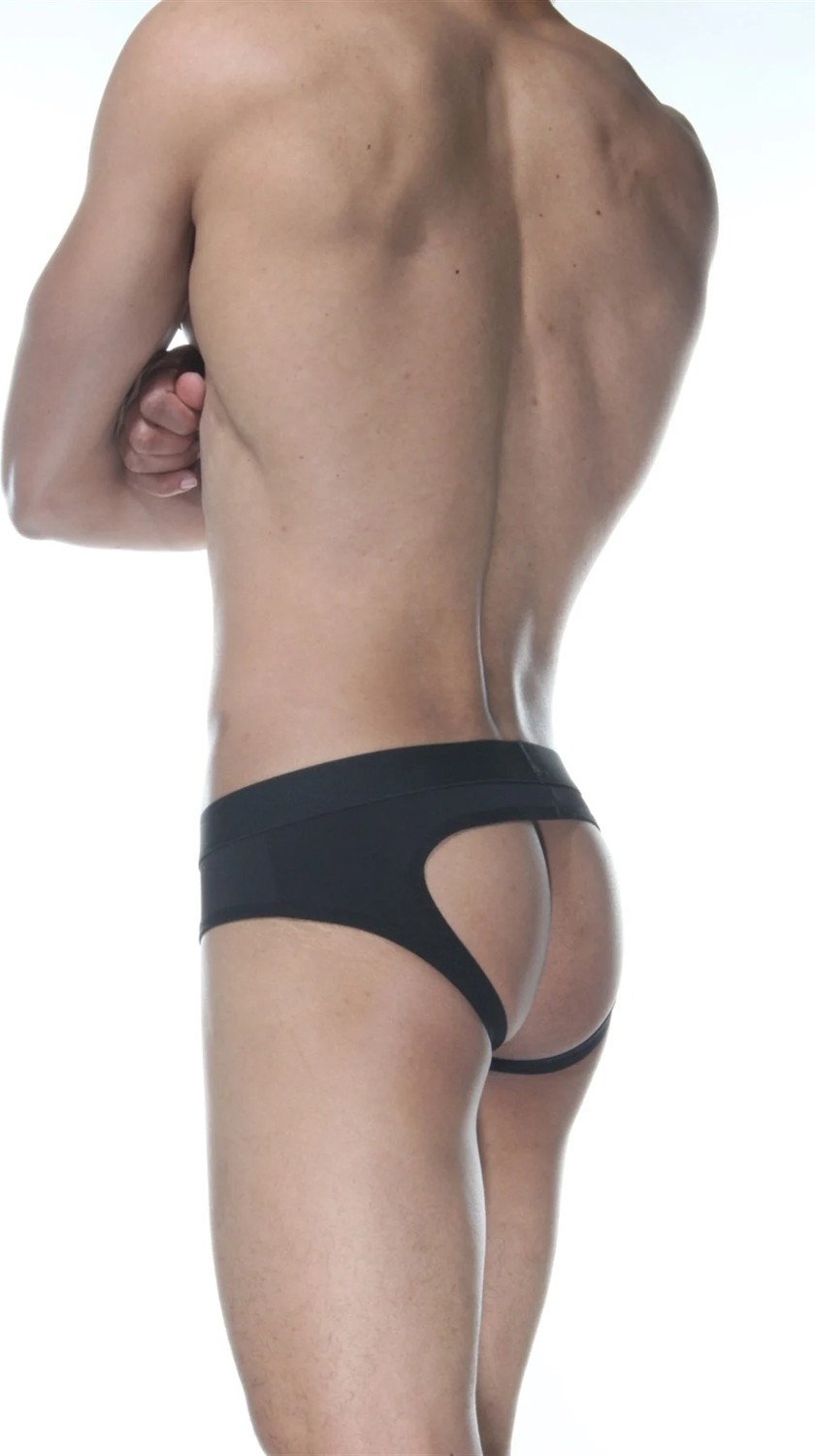 bebekokusu Siyah Jockstrap Erkek Iç Giyim