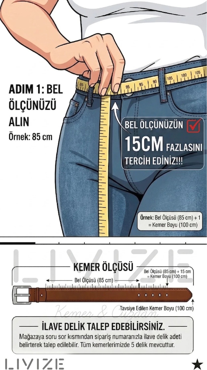 Livize %100 Hakiki Deri Kadın Kemeri | Antik Sarı Toka Detaylı | 4cm Zarif Tasarım görsel 6