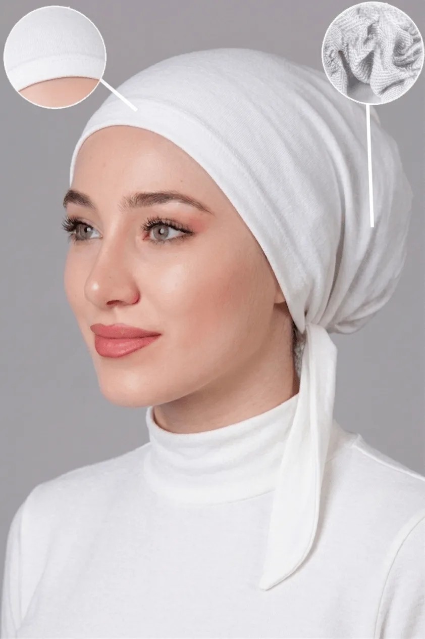 Nanak Iç Fırfırlı Siyah Likralı Kaymayan Bone görsel 8