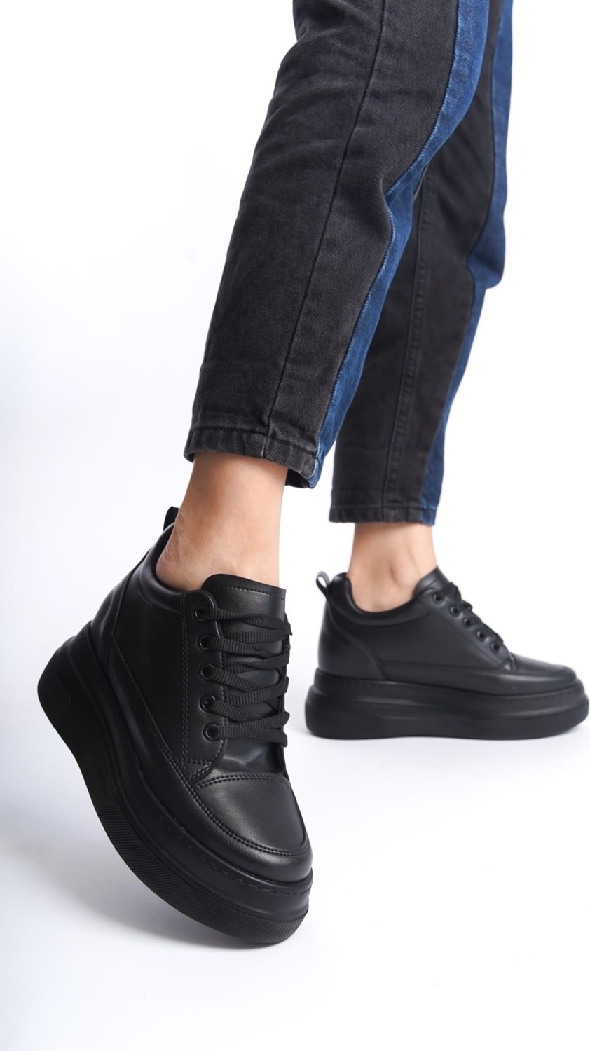 She Kadın Içten Gizli Topuklu Beyaz Spor Ayakkabı Sneaker