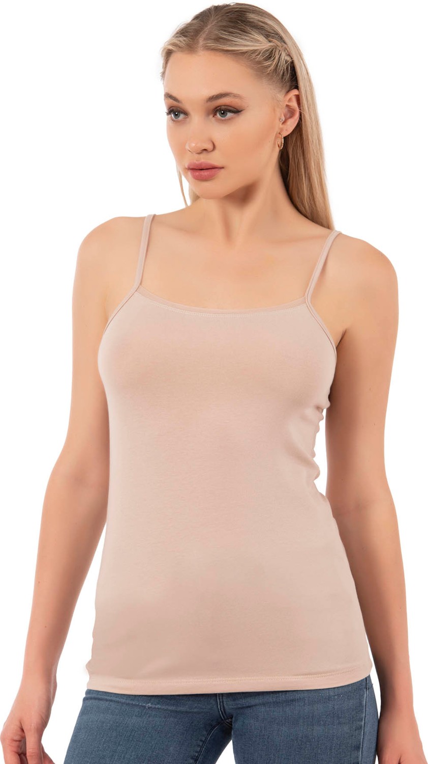 Özkan Underwear Özkan 27105 Kadın Pamuklu Modal Esnek Rahat Ip Askılı Örme Atlet