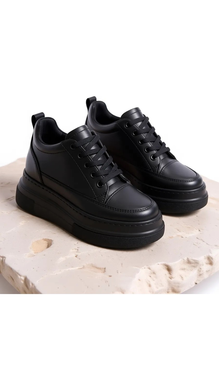 She Kadın Içten Gizli Topuklu Beyaz Spor Ayakkabı Sneaker görsel 6