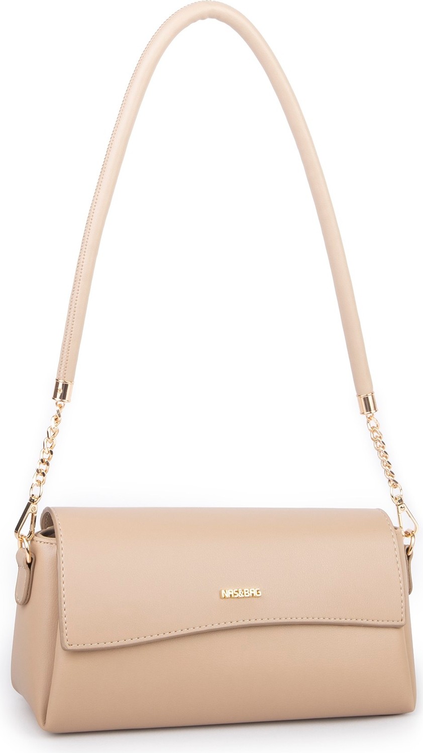 Nas Bag Kadın Sade Şık Omuz ve Çapraz Çanta (En 24 cm ;boy 12 cm ) Kum