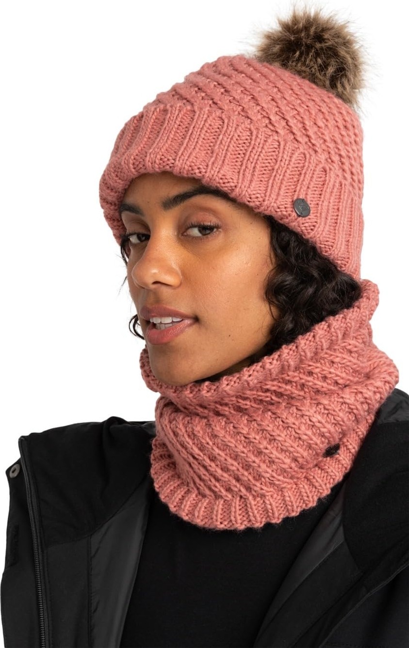 Aesco Roxy Kadın ERJHA04162 Blizzard Beanie Dusty Rose Bere, Pembe, 1sz