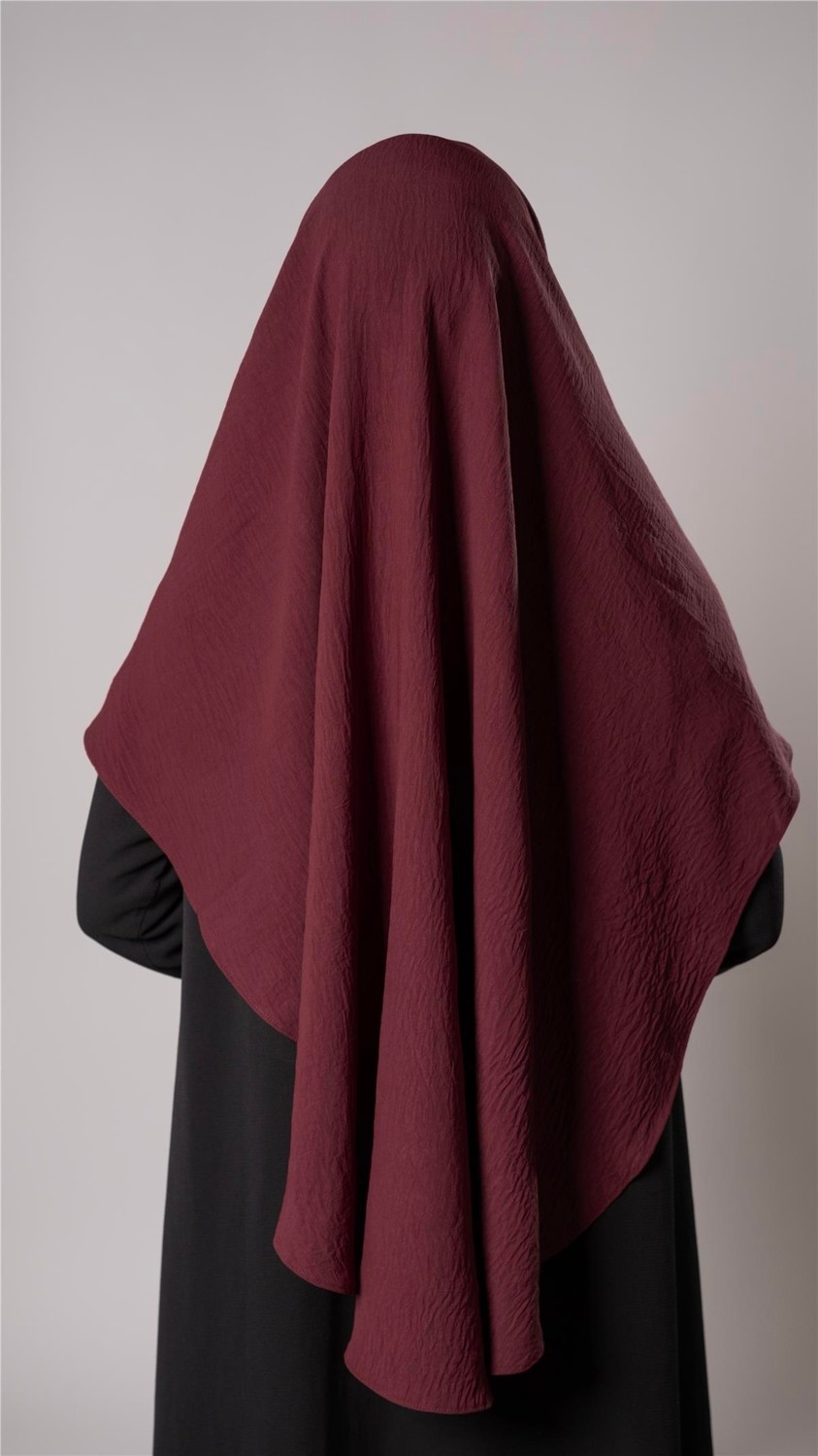 Hürrem Bone Lacivert Pratik Hazır Geçmeli Tesettür Eşarp Aerobin Kumaş Düz Hijab 2309_02 görsel 8