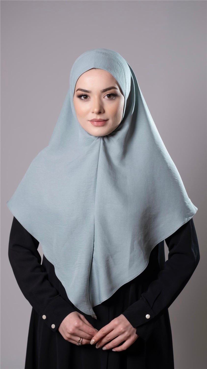 Hürrem Bone Taba Pratik Hazır Geçmeli Tesettür Eşarp Pamuk Caz Kumaş Düz Hijab 2306_33