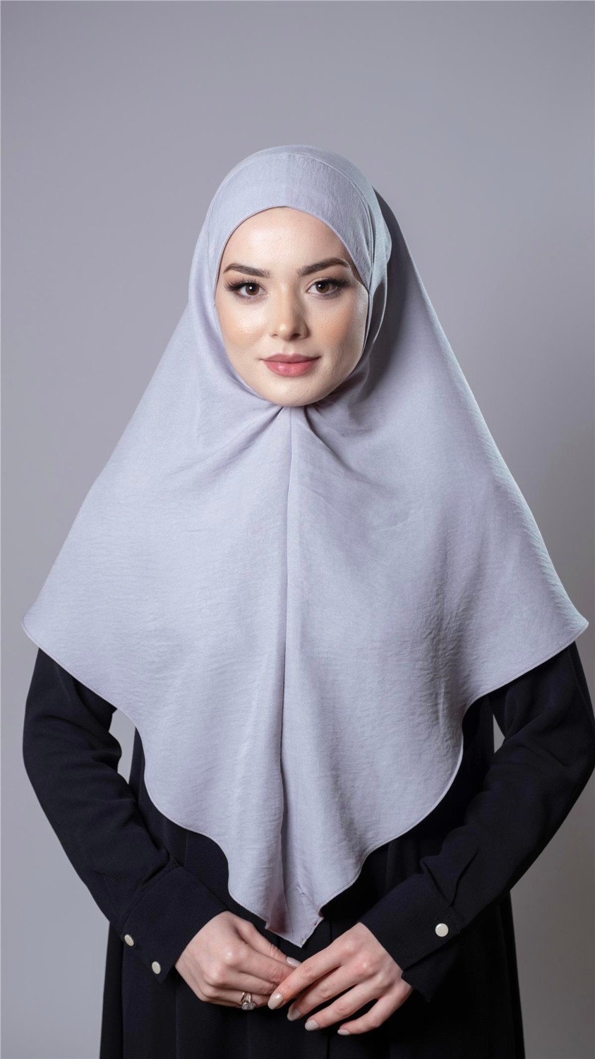 Hürrem Bone Taba Pratik Hazır Geçmeli Tesettür Eşarp Pamuk Caz Kumaş Düz Hijab 2306_33