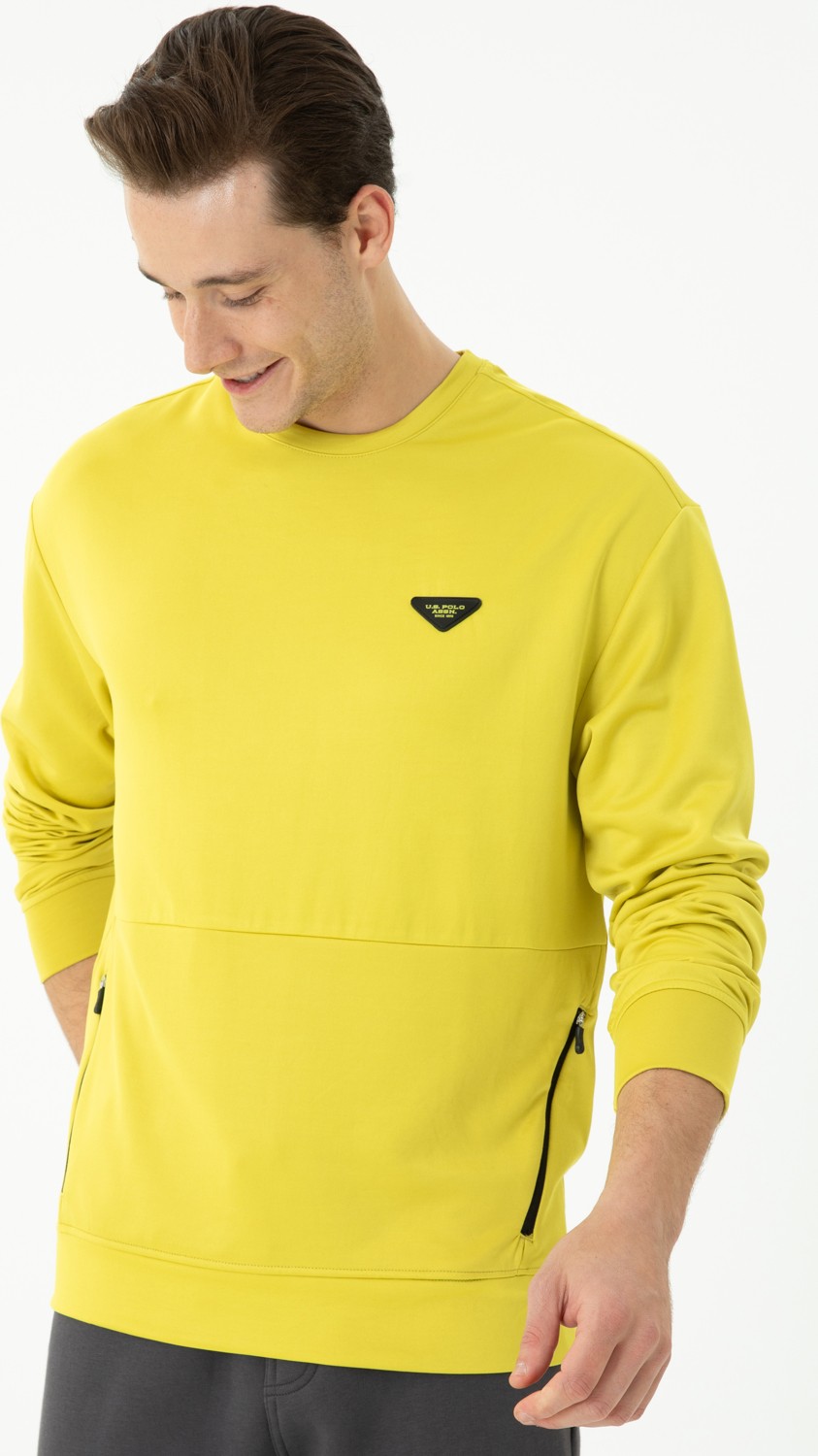 U.S. Polo Assn. Erkek Saks Sweatshirt 50277949-VR045 görsel 8