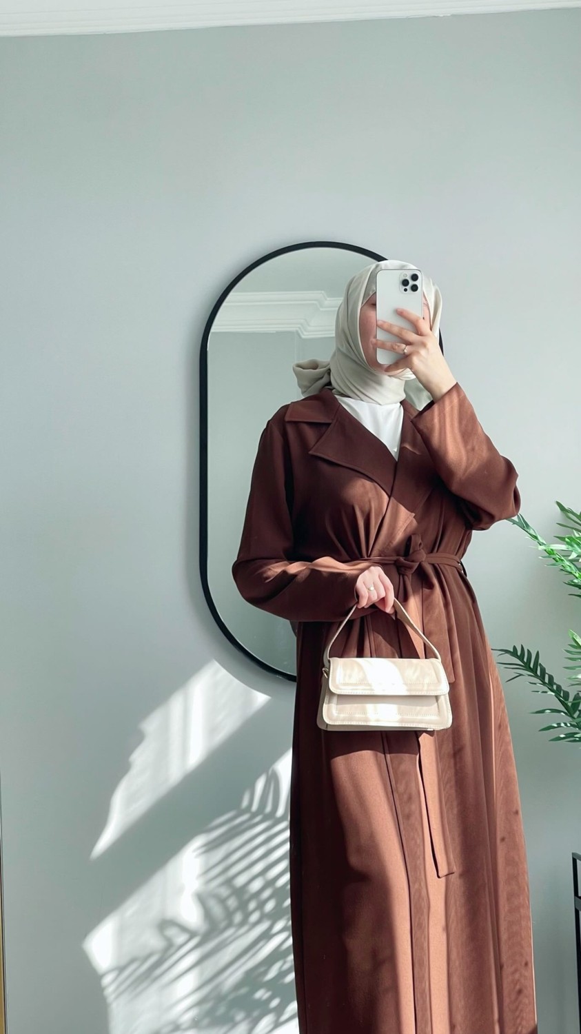 Wedof Design Kuşaklı Uzun Kap Trench Tunik görsel 3