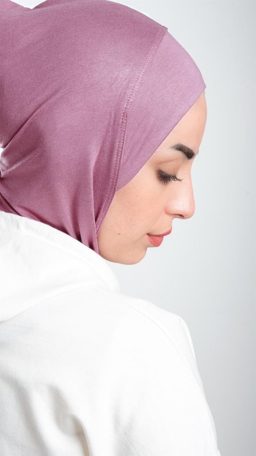 Hürrem Bone Gül Kurusu Pratik Hazır Geçmeli Tesettür Bone Sandy Kumaş Lüks Hijab 2115_18 görsel 2