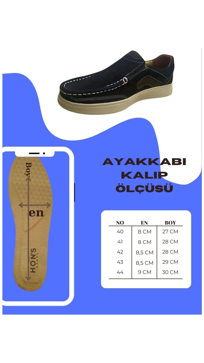 Hon's Erkek Ayakkabı Casual Günlük Hakiki Nubuk Deri, Ortopedik, Klasik Ayakkabı görsel 7