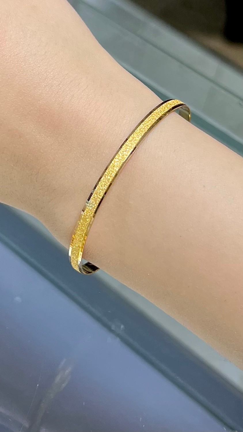 Kuyumcu Nurettin 20 gr (Gram) Yatırımlık Işçiliksiz Kalemli Simli Çöp Bilezik 22 Ayar Altın