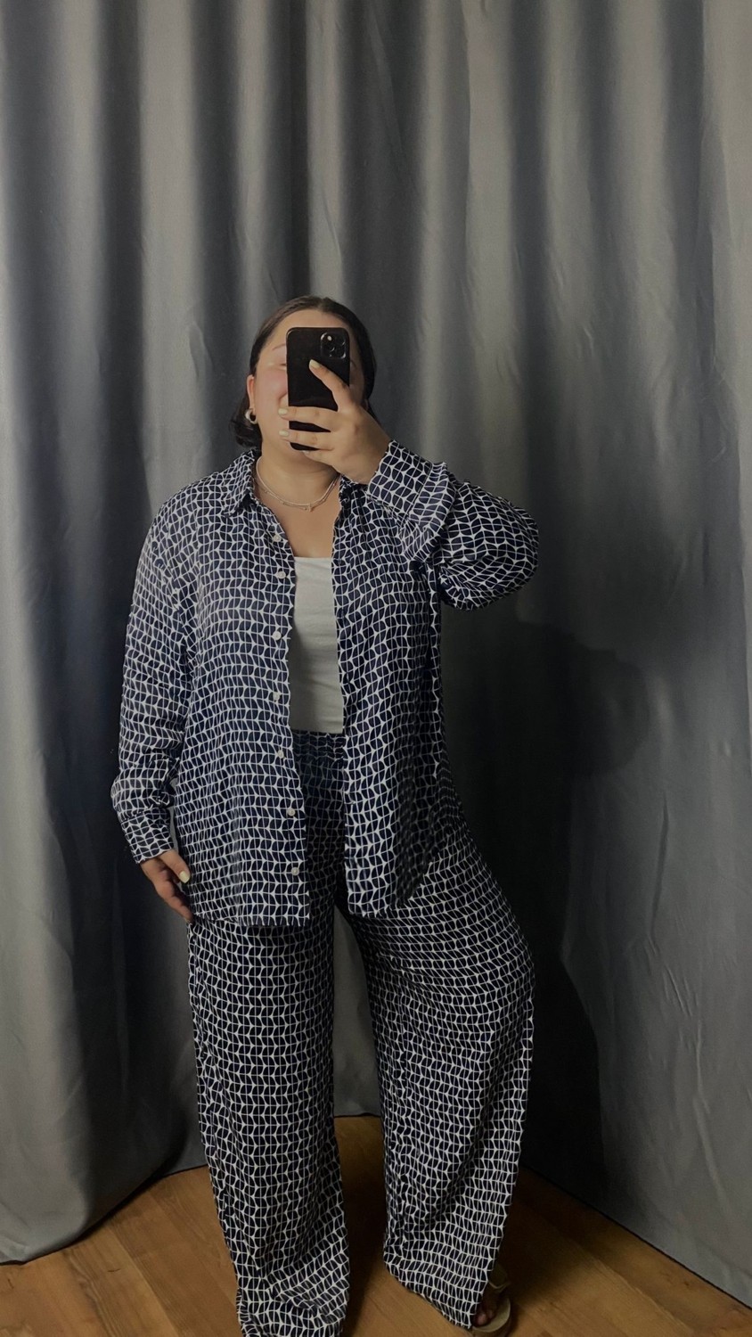 Loshe Collection Büyük Beden Gömlek Takım