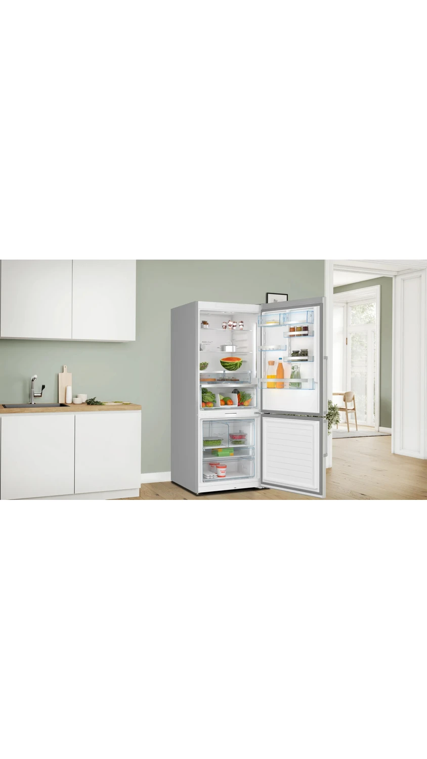 Resim Bosch KGP76AIC0N Serie 8 C Enerji Sınıfı 631 Lt Alttan Donduruculu Buzdolabı 