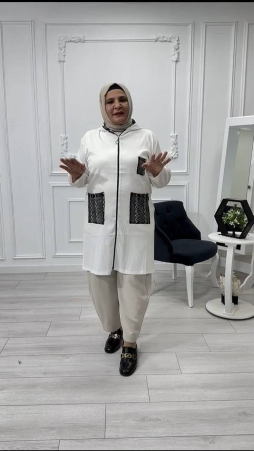 Sevda Kılınç 🌸 Tasarım Bürümcük Dantel Detaylı Ceket🌸 görsel 2