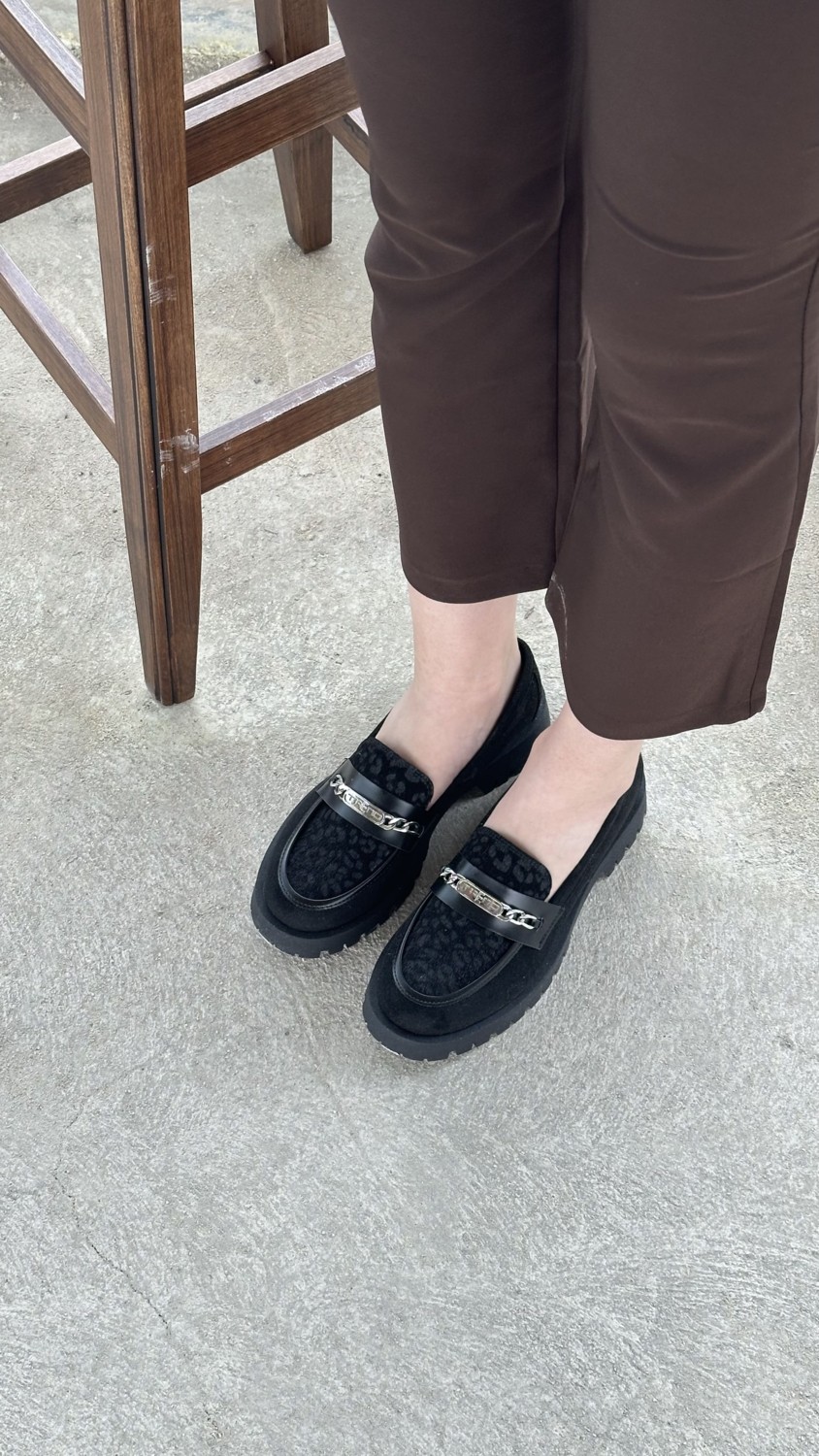 Letafia Brenda Leopar Desenli Loafer görsel 4