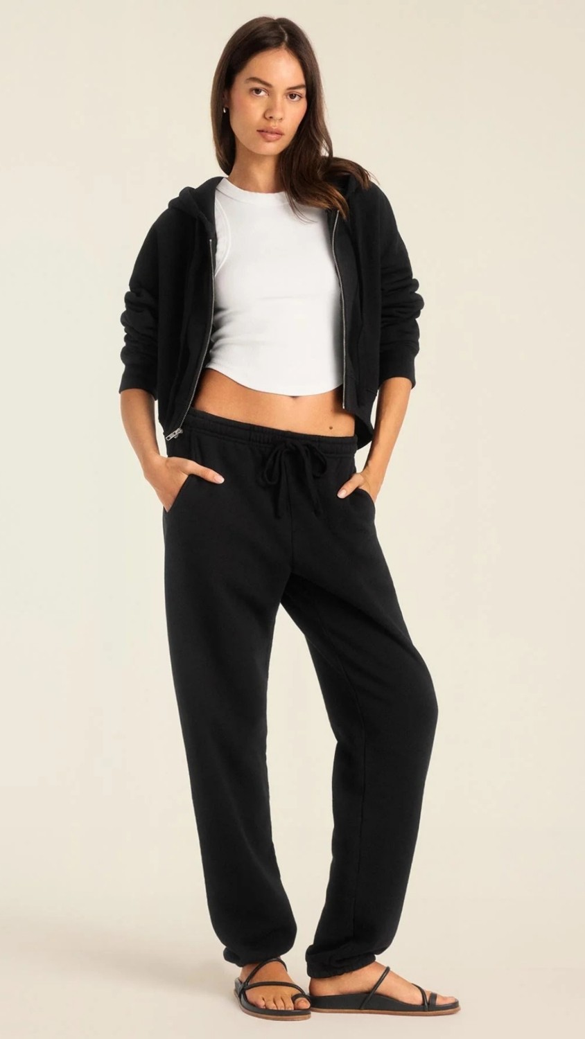 Setoso Kadın Crop Fermuarlı Kapüşonlu Sweatshirt görsel 3