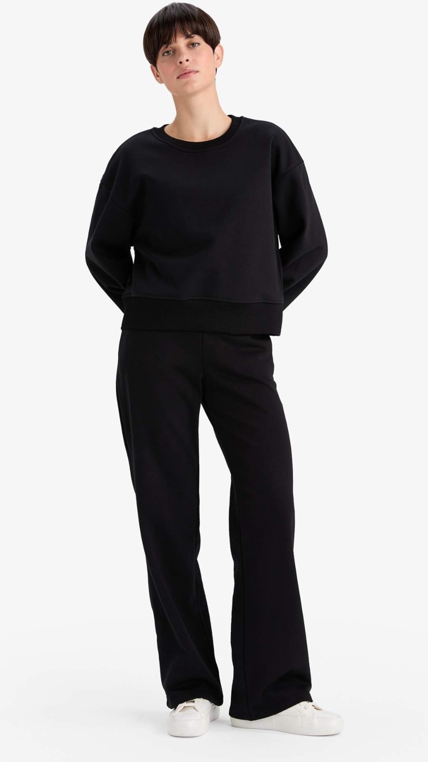 DeFacto Straight Fit Basic Cepli Yüksek Bel Eşofman Altı B8571AX25AU