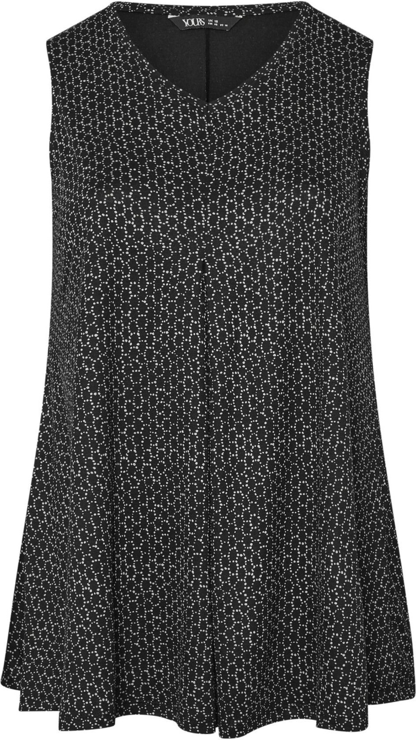 Stil Diva Büyük Beden Sıfır Kol V Yaka Desenli Likralı Bluz 303419 görsel 6