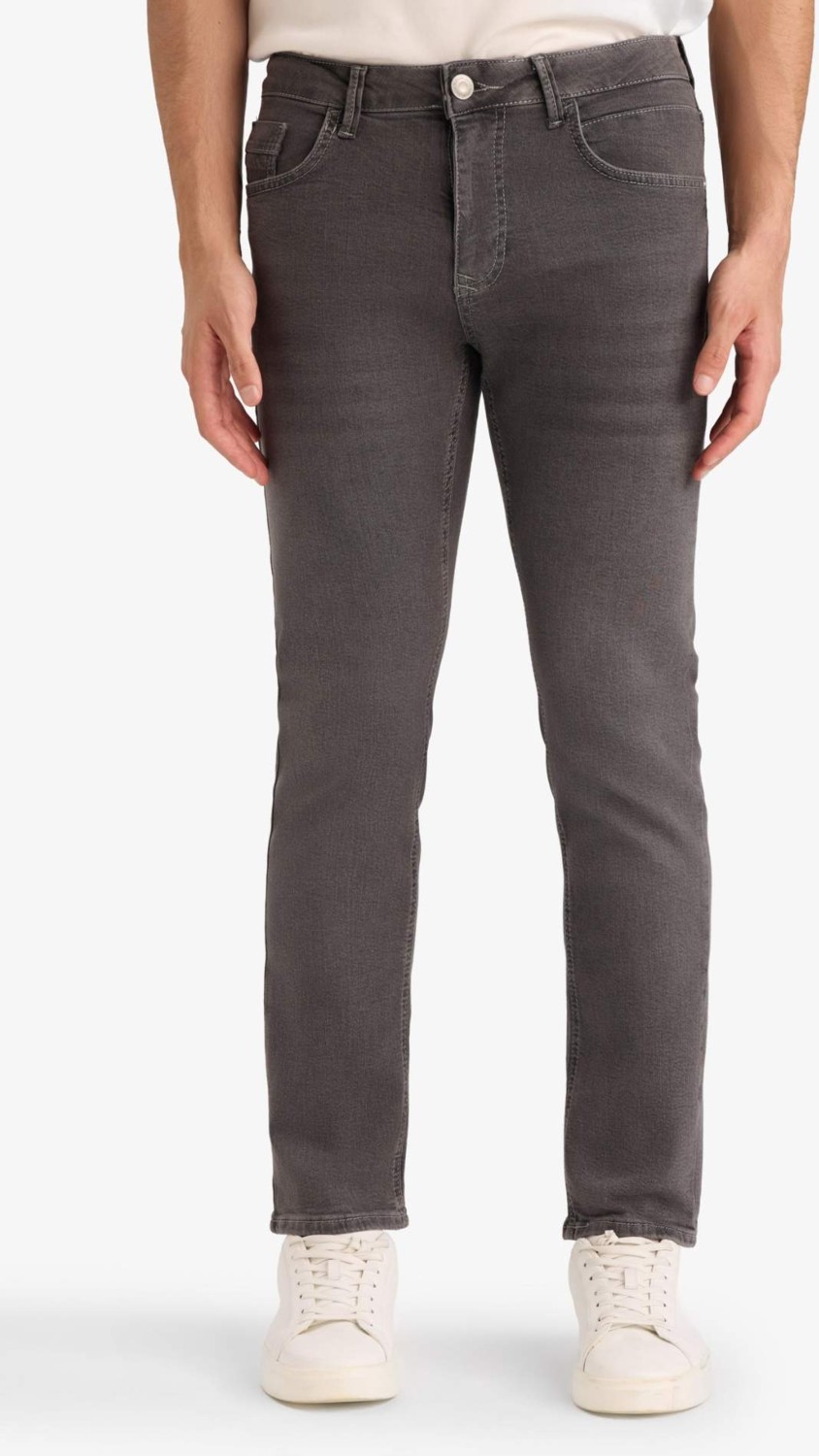 DeFacto Sergio Regular Fit Normal Bel Boru Paça Jean Pantolon G5566AX25WN görsel 3