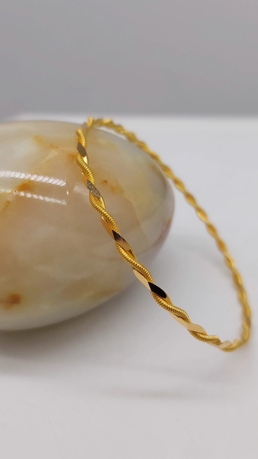 Cemal Demircioğlu Paftalı Geniş Örgü Burma 22 Ayar Yatırımlık 10 gr Altın Kadın Bilezik